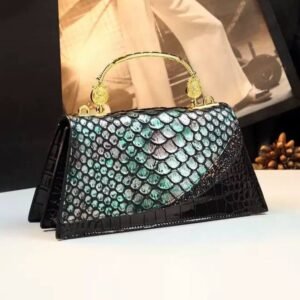 Cross-Border Crocodile Pattern Small Square Handbag