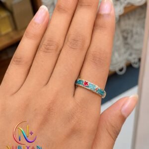 Classical Ethnic Style Enamel Ruyi Adjustable Ring
